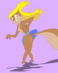 absurd_res amy_squirrel anthro blue_bottomwear blue_clothing blue_skirt bottomwear clothed clothing exposed_butt female hi_res looking_back mammal raised_bottomwear raised_clothing raised_skirt rodent sciurid skirt solo tappytrails tree_squirrel wind