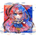  1girl alear_(female)_(fire_emblem) alear_(fire_emblem) blue_eyes blue_hair braid crossed_bangs crown_braid fire_emblem fire_emblem_engage heterochromia kinako_tadano multicolored_hair red_eyes red_hair split-color_hair tiara two-tone_hair 