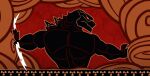  1boy bara cloud dinosaur_boy electricity electrokinesis fine_art_parody furry furry_male godzilla godzilla_(series) greek_painting_style hercules_(1997_film) here_comes_zeuszilla_(meme) holding_lightning_bolt looking_to_the_side male_focus meme muscular muscular_male outstretched_arms parody pectorals plasmili0 profile solo spread_arms style_parody zeuszilla_(plasmili0) 
