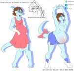 anthro benjamin_mcknight cavemanon_studios dinosaur femboy hadrosaurid hi_res i_wani_hug_that_gator male ornithischian ornithopod parasaurolophus pregnant pregnant_male reptile scalie solo