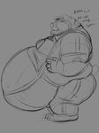  bear belly belly_overhang galvinwolf male mammal midriff obese overweight sling 