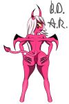  absurd_res anthro anus b.d.a.r. butt demon demon_humanoid female genitals helluva_boss hi_res humanoid king looking_at_viewer looking_back membrane_(anatomy) membranous_wings nude pussy rear_view royalty solo spade_tail spread_anus spread_butt spreading succubus tail verosika_mayday wings 