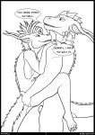  animal_genitalia annoyed anthro balls bottomless bottomless_anthro bottomless_female breasts christa_(rebeldragon101) clothed clothing dragon duo ernesto_(rebeldragon101) female genitals hair hi_res lifting_another lifting_partner long_ears long_tail looking_at_another looking_at_partner looking_up male male/female mane mane_hair medium_breasts muscular mythological_creature mythological_scalie mythology nude nude_male partially_clothed pecs rebeldragon101 scalie sheath shirt side_boob size_difference tail tank_top topwear 