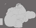  beaver belly belly_overhang clothed clothing galvinwolf male mammal moobs obese overweight rodent topless 