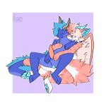  absurd_res amiri_(nonbiamiri) anthro anthro_on_anthro big_tail blue_body blue_fur blue_hair cheek_tuft cuddling dragon duo embrace embracing_another embracing_during_sex embracing_from_behind erection eyes_closed facial_tuft female fluffy fur furred_dragon furred_scalie furred_wings fuzzy genitals hair hi_res horn huge_tail inner_ear_fluff kyaro looking_at_another looking_at_partner looking_pleasured male male/female male/male male_penetrated male_penetrating male_penetrating_male mythological_creature mythological_scalie mythology pawpads penetration penis pink_body pink_fur pink_hair scalie sex smile tail tuft wings zertyz_(character) 