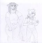  bear churgethoth clothing duo feline female jacket jua_&quot;jackie&quot;_dia lion mammal punk rachel_meeks 