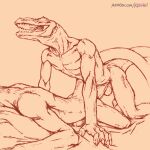  1:1 2d_animation anal anal_penetration animated anthro balls biped dinosaur duo erection extinct genitals klongi male male/male nude penetration penile penile_penetration penis prehistoric_species reptile scalie sex tail 