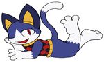  animal_crossing blue_fur cat cute feline fur male mammal nb-the-dragon nintendo one_eye_closed rover_(animal_crossing) sitting smile solo video_games wink 