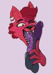  2023 anthro black_lips blue_body blue_fur blue_penis bodily_fluids canid canine canine_teeth canine_tongue cheek_tuft claws domestic_cat ear_piercing eyebrow_piercing facial_piercing facial_tuft felid feline felis female finger_claws fox fur genital_fluids genitals graemcnuggets hi_res humanoid humanoid_genitalia humanoid_on_anthro humanoid_penis inner_ear_fluff licking lips long_tongue luke_borowski male male/female mammal one_eye_closed oral penile penis penis_lick piercing precum purple_eyes purple_penis purple_tongue red_body red_fox red_fur red_hairband roxy_marian saliva saliva_on_face saliva_on_penis saliva_on_tongue saliva_string salivating sex teeth tongue tongue_out tongue_piercing true_fox tuft whisker_spots whiskers wink 