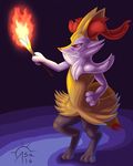  braixen canine cel_shading fennec fire fox mammal nintendo pok&eacute;mon sacrificabominat stick video_games 