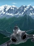  airplane cockpit day fighter_jet flying forest fuyunobu jet military military_vehicle mont_blanc_(mountain) mountain nature pilot rafale 
