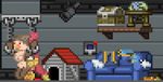  2016 animated avian avian_(starbound) bdsm bondage bound clothing cuffs_(disambiguation) digital_media_(artwork) duo female invalid_tag loop mala-licious maladash male male/female nude penetration pixel pixel_(artwork) ruby_rustfeather sofa starbound text vaginal vaginal_penetration video_games 