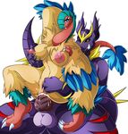  2016 anthro anthrofied archeops areola avian breasts claws feathers female male male/female nintendo nipples nude penetration penis pok&eacute;mon pok&eacute;morph pussy sex suddenhack video_games 