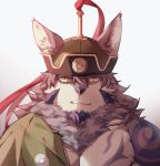  2018 anthro canine fur male mammal muscular muscular_male sadonghao solo temujin tokyo_afterschool_summoners video_games wolf 