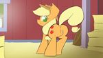  after_sex animated anus applejack_(mlp) barn butt cum cum_fart cum_in_ass cum_in_pussy cum_inside dailevy earth_pony equine female friendship_is_magic horse looking_at_viewer looking_back mammal my_little_pony nude pony presenting presenting_hindquarters pussy raised_tail solo 