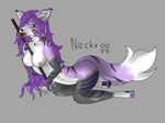  anthro blush breasts digital_media_(artwork) feline female fur hair licking mammal melee_weapon miyuki neckroo nipples nude purple_fur purple_hair simple_background sword tongue tongue_out weapon 