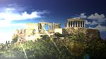  cloud commentary_request day fantasy highres lens_flare no_humans original outdoors parthenon ruins scenery sketch sky sunlight tree tsuruzen 
