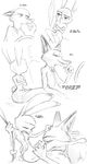 anthro black_and_white bottomless breasts canine car clothed clothing comic cunnilingus dialogue disney duo english_text female fox judy_hopps lagomorph leg_grab looking_pleasured male male/female mammal monochrome nick_wilde onomatopoeia oral predator/prey rabbit sex simple_background sitting small_breasts sound_effects text thewyvernsweaver vaginal vehicle white_background zootopia 