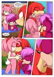  amy_rose anthro anus areola balls bbmbbf big_breasts bisexual breasts butt comic echidna english_text erect_nipples erection fellatio female group hedgehog knuckles_the_echidna male mammal monotreme nipples nude oral penis pussy sex sonia_the_hedgehog sonic_(series) text 