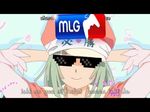  lowres monogatari_(series) screencap sengoku_nadeko smile subtitled sunglasses third-party_edit 