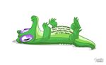  alligator crocodilian english_text feral friendship_is_magic gummy_(mlp) lying male my_little_pony mysticalpha nude on_back purple_eyes reptile scalie simple_background solo text white_background 