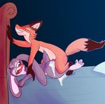  2016 anthro blush butt canine cum cum_inside digital_media_(artwork) disney duo erection female fox fur hi_res judy_hopps lagomorph male male/female mammal nick_wilde not_safe_for_reality nude orgasm penetration penis rabbit sex smile teeth tongue vaginal vaginal_penetration zootopia 