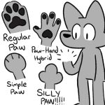 2024 4_fingers ambiguous_gender anthro biped black_eyes canid canine canis fingers graywalf graywalf_(character) grey_body mammal missing_hand pawpads paws solo wolf