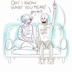  2016 animated_skeleton bone dialogue duo english_text machine male mettaton not_furry papyrus_(undertale) robot robynrot skeleton text undead undertale video_games 