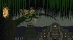 2017 ambiguous_gender animated back_wings building digital_media_(artwork) ear_frill electricity empty_eyes feral frill_(anatomy) green_body green_scales heroes_of_might_and_magic heroes_of_might_and_magic_3 lightning limbless loop might_and_magic outside pixel_(artwork) pixel_animation plant pyramid raining reptile scales scalie serpent_fly_(might_and_magic) serpentine shaded short_playtime snake snout solo teeth tree ubisoft vertibirdo winged_snake wings yellow_eyes