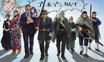  ainu_clothes arisaka asirpa bandana beard belt black_eyes black_hair blue_eyes bolt_action boots child earrings facial_hair facial_scar formal golden_kamuy gun hair_slicked_back hat highres hijikata_toshizou_(golden_kamuy) holding holding_sword holding_weapon ienaga_kano indesign japanese_clothes jewelry katana kiroranke long_hair military military_hat military_uniform multiple_boys mustache nagakura_shinpachi_(golden_kamuy) nose_scar ogata_hyakunosuke old_man over_shoulder peaked_cap rifle scar scar_on_cheek scarf shiraishi_yoshitake short_hair sugimoto_saichi suit sword tanigaki_genjirou uniform ushiyama_tatsuma weapon weapon_over_shoulder 