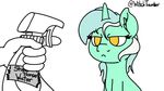  2016 animated disembodied_hand duo english_text equine female feral friendship_is_magic frown hair horn inner_ear_fluff lyra_heartstrings_(mlp) mammal my_little_pony simple_background spray_bottle text unicorn unimpressed watermark white_background witchtaunter yellow_eyes 