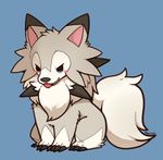  ambiguous_gender blush canine cute lycanroc mammal midday_lycanroc nintendo pok&eacute;mon solo unknown_artist video_games wolf 