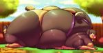  big_butt blue_eyes butt butt_squish canine collar doberman dog green_eyes huge_butt hyper hyper_butt mammal thick_thighs trinity-fate62 