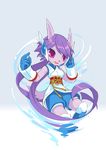  anthro breasts clothing dragon female freedom_planet freedom_planet_2 hair long_hair purple_hair sash_lilac simple_background tysontan video_games 