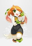  2016 anthro basset_hound bracelet breasts canine clothed clothing dog female freedom_planet freedom_planet_2 hair jewelry mammal milla_basset orange_hair solo tysontan video_games 