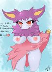  anthro aromatisse blush breasts clothing clothing_lift dress dress_lift dripping dripping_pussy eyewear female half-closed_eyes invalid_tag looking_at_viewer nintendo pok&eacute;mon pussy sblueicecream simple_background solo video_games wide_hips 