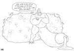  2016 3_toes anthro balls big_balls black_and_white claws cock_vore crest crocodilian crossed_arms cum cum_drip cum_on_ground dialogue digital_media_(artwork) dripping english_text feraligatr grin group hi_res huge_balls hyper hyper_balls hyper_penis line_art male monochrome nintendo nude penis pok&eacute;mon post_vore reptile scalie signature simple_background smolrainbowgoat solo_focus speech_bubble standing text toe_claws toes video_games vore white_background 