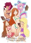  5girls bikini book breasts giffany gravity_falls mabel_pines multiple_girls pacifica_northwest pig swimsuit tagme tambry wendy_corduroy 