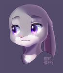  disney female judy_hopps lagomorph mammal purple_eyes rabbit raizinndx zootopia 