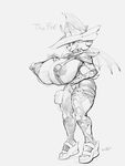  2016 anthro areola bat big_breasts breasts erect_nipples female huge_breasts mammal nipples rouge_the_bat snao sonic_(series) wings 