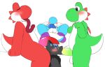 absurd_res anthro anus arms_bent balls between_legs big_dom_small_sub big_penis blue_sclera blush bodily_fluids canid canine canis colored_sketch cum cyan_yoshi digital_drawing_(artwork) digital_media_(artwork) dinosaur dominant face_fucking fluffy_chest genital_fluids genitals green_yoshi group hair happy hi_res huge_penis irrumatio larger_male leaking_cum leaning leaning_backward looking_at_another looking_pleasured looking_up lying male male/male mammal mario_bros markings nintendo on_back oral penile penis penis_on_face prehistoric_species red_yoshi reptile scalie sex short_hair size_difference sketch smaller_male spikes spread_legs spreading standing sugar_(sugar_but_nsfw) sugar_but_nsfw tapering_penis tongue tongue_out tongue_out_blowjob trio wolf yoshi