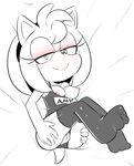  2016 amy_rose anthro areola bed bedroom_eyes big_breasts blush breasts butt clothing exposed_breasts female fur hair half-closed_eyes hearlesssoul hedgehog legwear looking_at_viewer lying mammal nipples on_back on_bed presenting presenting_hindquarters pussy seductive smile solo sonic_(series) spreading stockings swimsuit video_games 
