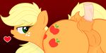  2016 anal anal_penetration animated applejack_(mlp) blonde_hair butt cutie_mark earth_pony equine female friendship_is_magic godoffury hair horse mammal my_little_pony open_mouth penetration penis pony pussy sex 