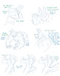  &lt;3 armor capcom claws clothed clothing comic dialogue english_text fanged_wyvern growth mammal monster_hunter muscle_growth packmind scalie tagme tail_growth text transformation video_games zinogre 