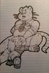  bottomless canine clothed clothing cub dog male male/male mammal qmanshark rat rodent student teacher traditional_media_(artwork) young 