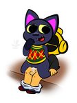  1-upclock animal_crossing anthro balls cat cum duo feline female human kiki_(animal_crossing) male male/female mammal nintendo open_mouth orgasm penetration penis pussy sex simple_background vaginal video_games 