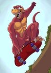  anthro balls dinosaur male mutant_serpentina penis radical_rex radical_rex_(character) skateboard solo theropod tyrannosaurus_rex 