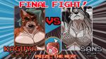 16:9 ailurid anthro armor axe bandeau bikini bikini_armor black_nose breasts chainmail chainmail_bikini character_name cleavage clothed clothed_anthro clothed_female clothing club_(weapon) digital_media_(artwork) duo english_text female food fur green_hair grey_body grey_fur grey_hair hair hair_over_eye hyena kaguya_(umpherio) mammal meat meat_on_bone melee_weapon multicolored_body multicolored_fur pixel_(artwork) red_body red_fur red_panda sans_(sanssouci) spiked_club striped_body striped_fur striped_hyena stripes swimwear teeth text topwear two-piece_swimsuit two_tone_body two_tone_fur umpherio unconvincing_armor versus versus_screen weapon white_body white_fur widescreen