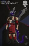 absurd_res anthro armor belt black_body black_boots black_clothing black_footwear black_fur black_straps body_armor boots cape chest_rig clothing device dutch_angel_dragon elbow_pads facial_horn feathered_wings feathers fingerless_gloves footwear fur gloves grey_body grey_fur grey_hair hair handwear helldivers hi_res horn huge_filesize knee_pads male mechanical_doohickey no_pupils nose_horn parrybow pechensen pouches purple_body purple_fur red_clothing shoes solo spikes straps tail tail_feathers tan_armor tan_clothing tan_gloves tan_handwear uniform video_games wings