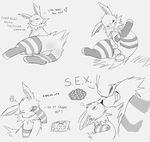  arcanine blush clothing dildo eeveelution erection feral jetta_the_jolteon jolteon legwear male maxi_meow nintendo penis pok&eacute;mon sex sex_toy stockings video_games 